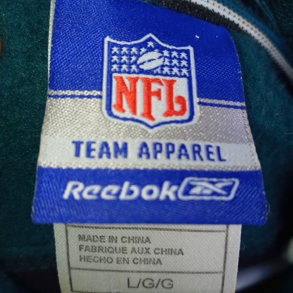 NFL TEAM APPAREL MENS Reebok Phila Eagles Pullover Hoodie sz LG - Picture 9 of 11